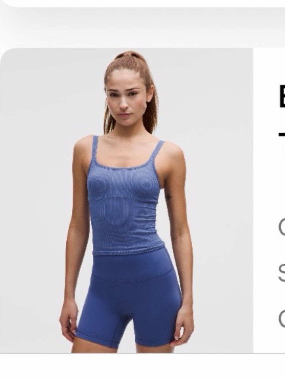 Ebb to Street Scoop Tank Top in Brilliant Blue